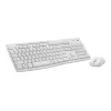 Logitech MK295 Silent – zestaw klawiatury i myszy – bezprzewodowy – 2,4 GHz – włoski – złamana biel