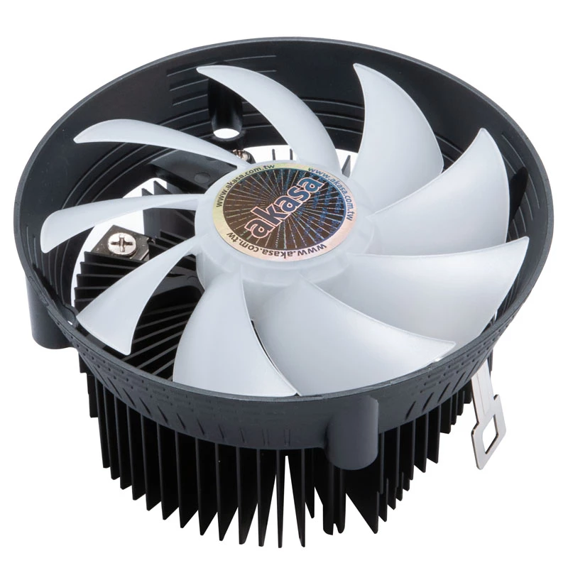 Cooler Akasa Vegas Chroma AM Procesor 12 cm Czarny Biały