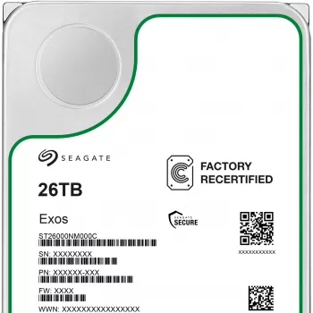 3.5-calowy dysk twardy SEAGATE Exos 26TB SATA Enterprise HDD recertyfikowany