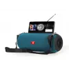 Przenośny głośnik stereo GEMBIRD SPK-BT-17-G — Bluetooth 5.1, 5 W RMS, 1200 mAh, MicroSD, FM, AUX
