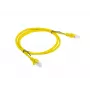 Kabel krosowy LANBERG RJ-45 Cat5e PCU5-10CC-0100-Y, 1 m, U/UTP, przewodniki CCA, żółty