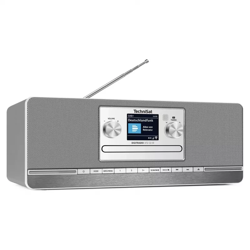 TechniSat DIGITRADIO 372 CD IR Internet Analogowe i cyfrowe Antracyt, Srebrny