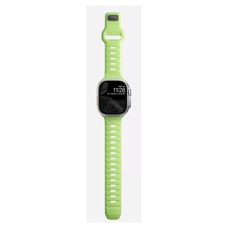 Pasek Nomad Sport Band Light zielony Rubber — szerokość 21,5 mm, nadgarstek 160–195 mm