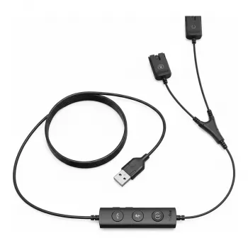 Kabel, Yealink USB do QD do zestawów słuchawkowych serii YHS — opakowanie 10 szt.