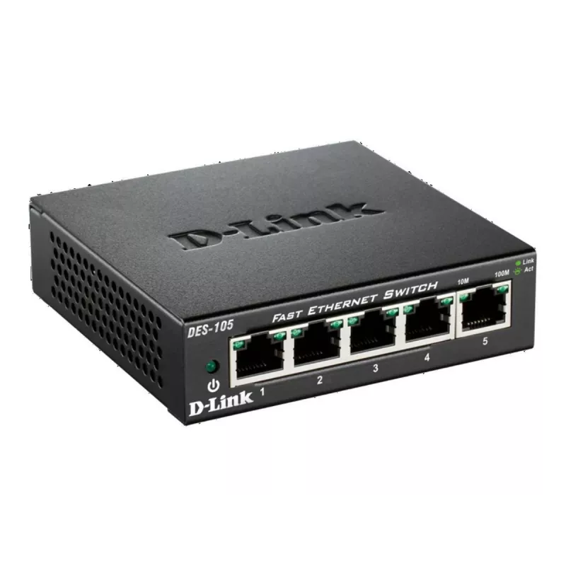D-Link DES-105 Niezarządzalny L2 Czarny
