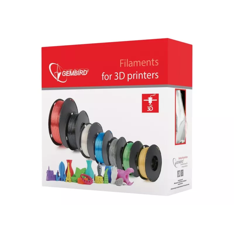 Materiał do druku 3D Gembird 3DP-PLA+1.75-02-R Czerwony 1 kg