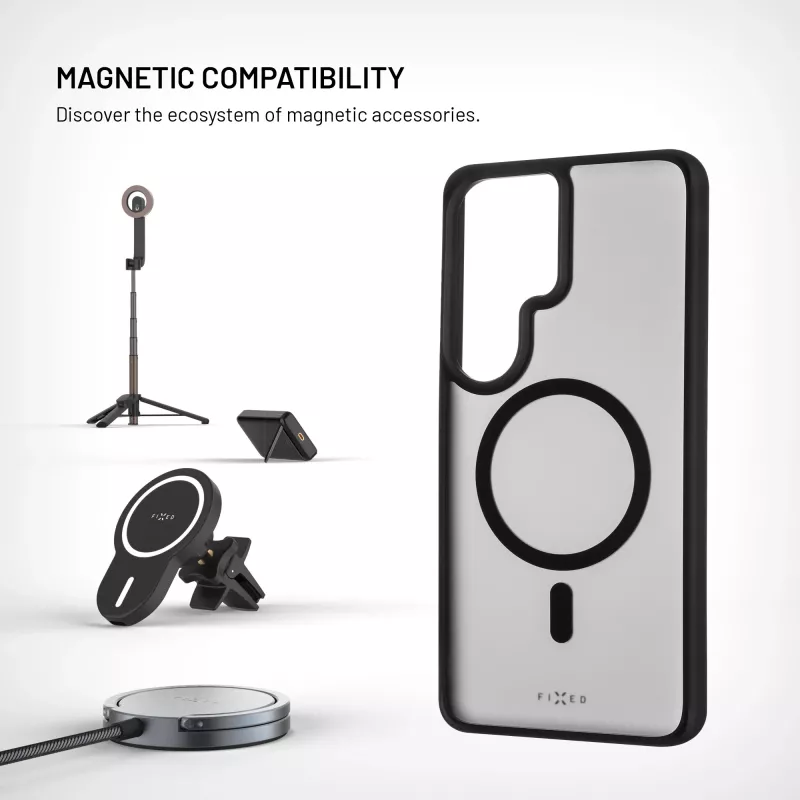 Fixed MagMisty | Pokrywa tylna | Samsung | Galaxy S26 Ultra | Poliwęglan/TPU | Czarny