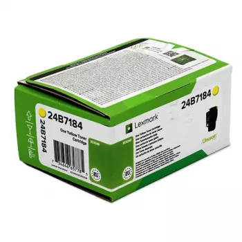 Lexmark 24B7184 kaseta z tonerem 1 szt. Oryginalny żółty