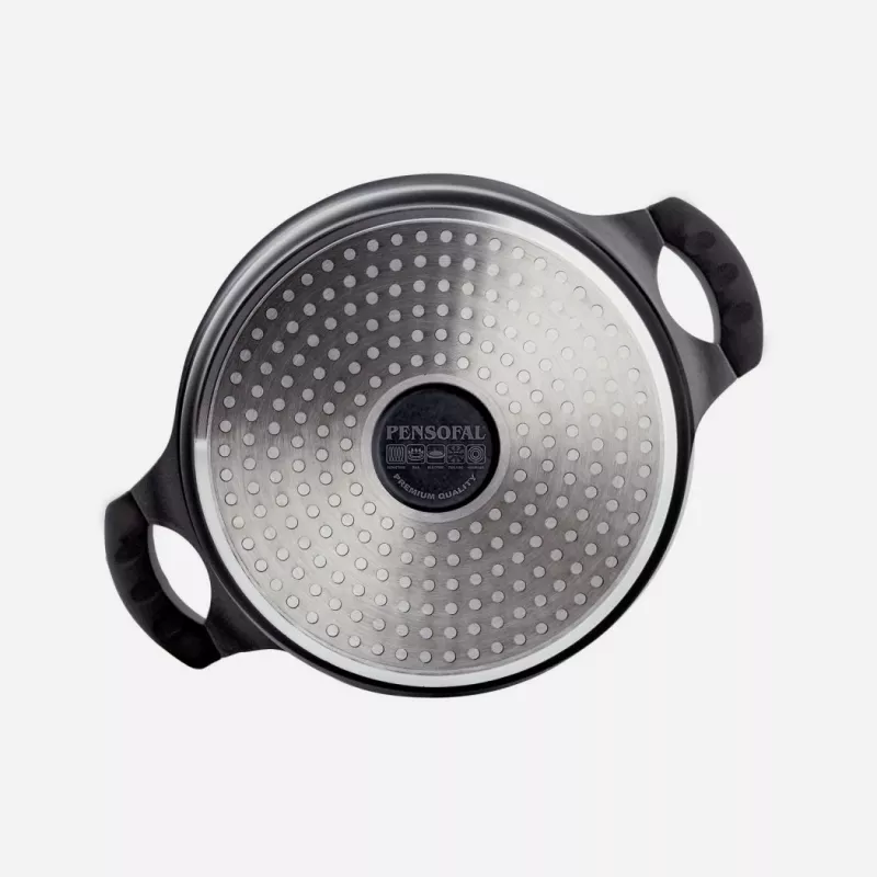 Rondelek Pensofal Saxum 24 cm ze szklaną pokrywką — rondelek Pensofal Saxum 24 cm