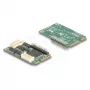 Wewnętrzny adapter interfejsu Mini PCIe DELOCK 95279 — Host szeregowy, wyjście Mini PCIe, obsługa RS-232, 460,8 Kbit/s, FIFO 256 B, 30×51×10 mm