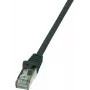 Logilink - Kabel krosowy - RJ-45 (M) - RJ-45 (M) - 5 m - ekranowany, nieskrecany (F/UTP) - CAT 5e - Czarny (CP1073S)