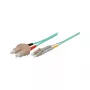 Kabel krosowy LWL Duplex OM3 (Multimode, 50/125) LC/SC, LSZH, odwracalna polaryzacja, 3 m, Good Connections®