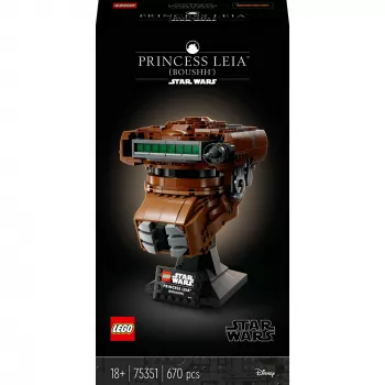 LEGO Star Wars Hełm Księżniczki Lei (Boushh) Zestaw dla Dorosłych 75351 (670 Elementów)