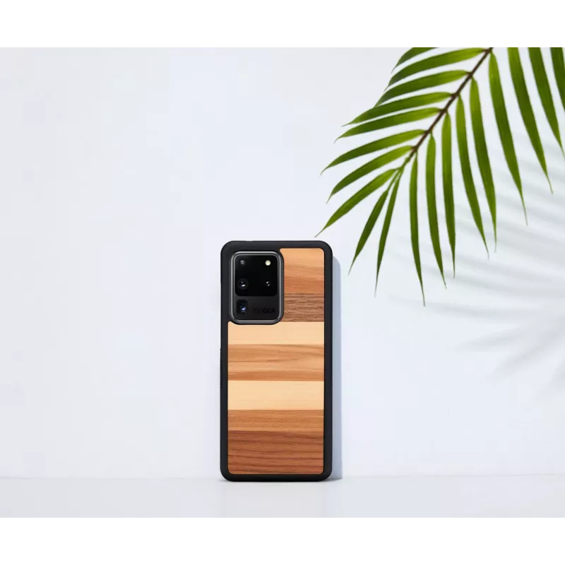 Etui ochronne na telefon man and wood Galaxy S20 Ultra — wykończenie czarne drewno
