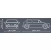 Cobi Volkswagen Golf GTI (1976–1983) zestaw klocków, niebieski, 1:35, 68 elementów