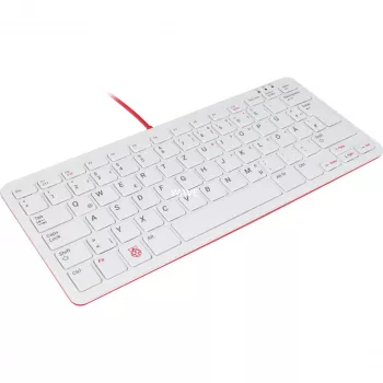 Przewodowa klawiatura USB Raspberry PI klawiatura DE RB-TASTA01W — połączenie USB, układ niemiecki