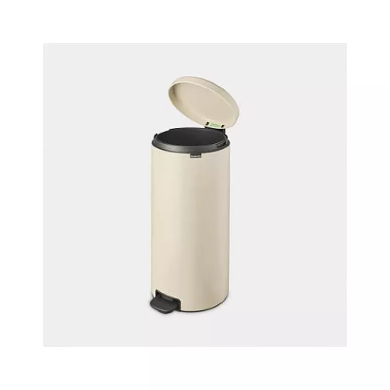 Brabantia NewIcon 30 L Okrągły Kosz na Śmieci w Kolorze Beżowym