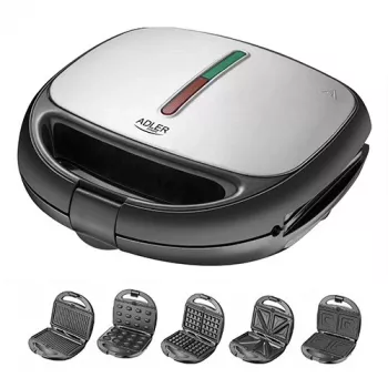 Adler AD 3040 opiekacz do kanapek 1200 W Czarny, Szary