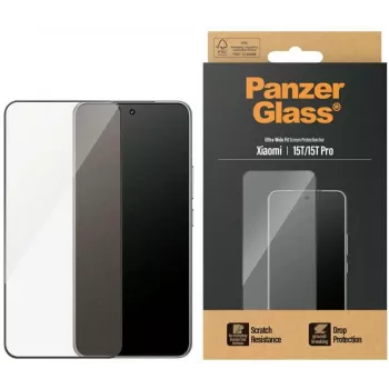 Folia ochronna PanzerGlass | Xiaomi | 15T/15T Pro | Przezroczysta | Ultra-Wide Fit