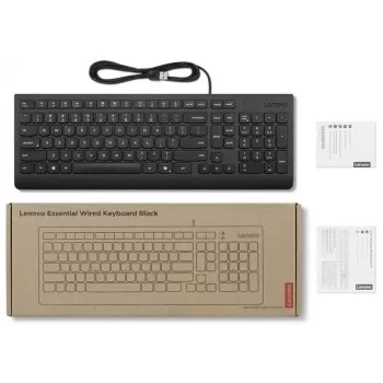 LENOVO Essential Wired Keyboard AI Litewska (LT)