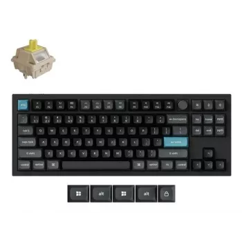 Mechaniczna klawiatura Keychron Q3 Ultra 8K — 80% QWERTY, przewodowa i Bluetooth, RGB, czarna