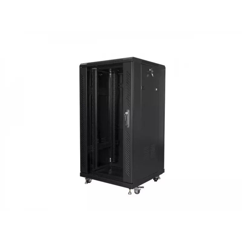 Lanberg FF01-6622-12B szafa rack 22U Wolnostojąca Czarna