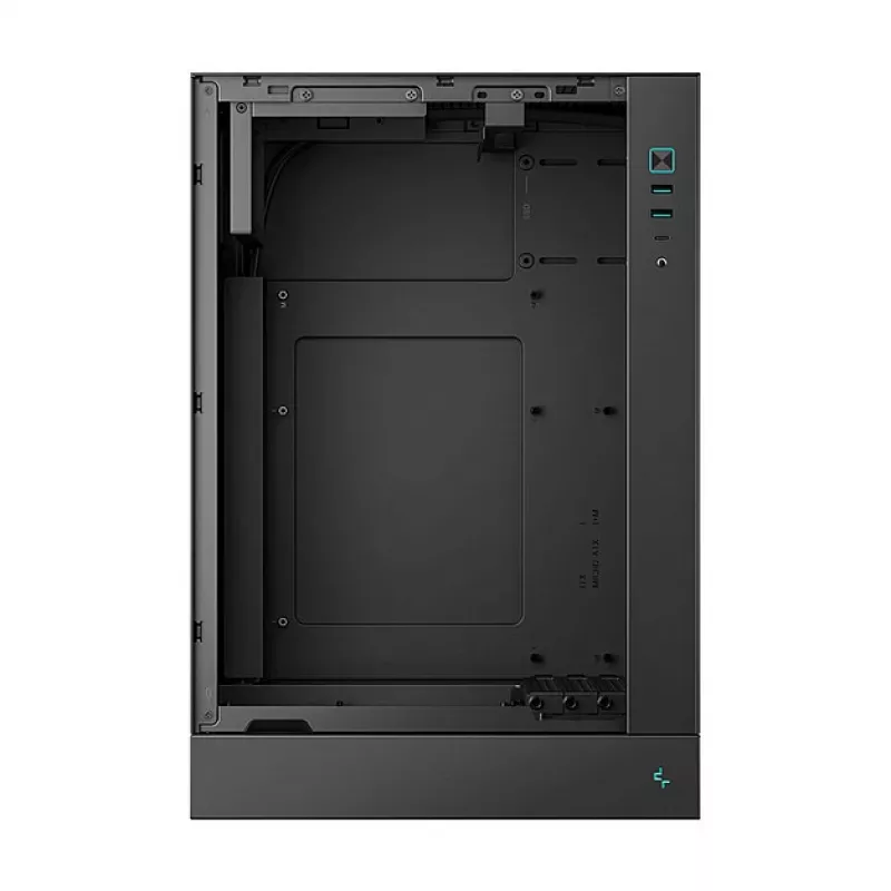 Obudowa PC DeepCool CH170 PLUS Tower Czarny — micro-ATX/mini-ITX, szkło hartowane, USB-C, zasilacz u góry