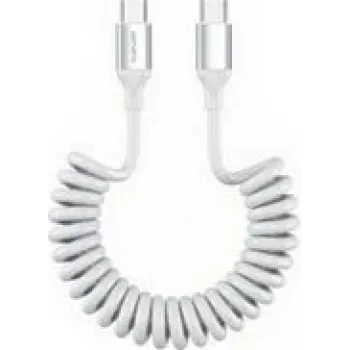 4smarts USB-C Coiled kabel 240W Biały (4S541601)