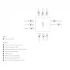 DICOTA D32057 USB Type-C Hub 10000 Mbit/s Srebrny
