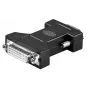 adapter złącza złącza Microconnect MONBG HD15 na DVI-I 24+5 pin, czarny