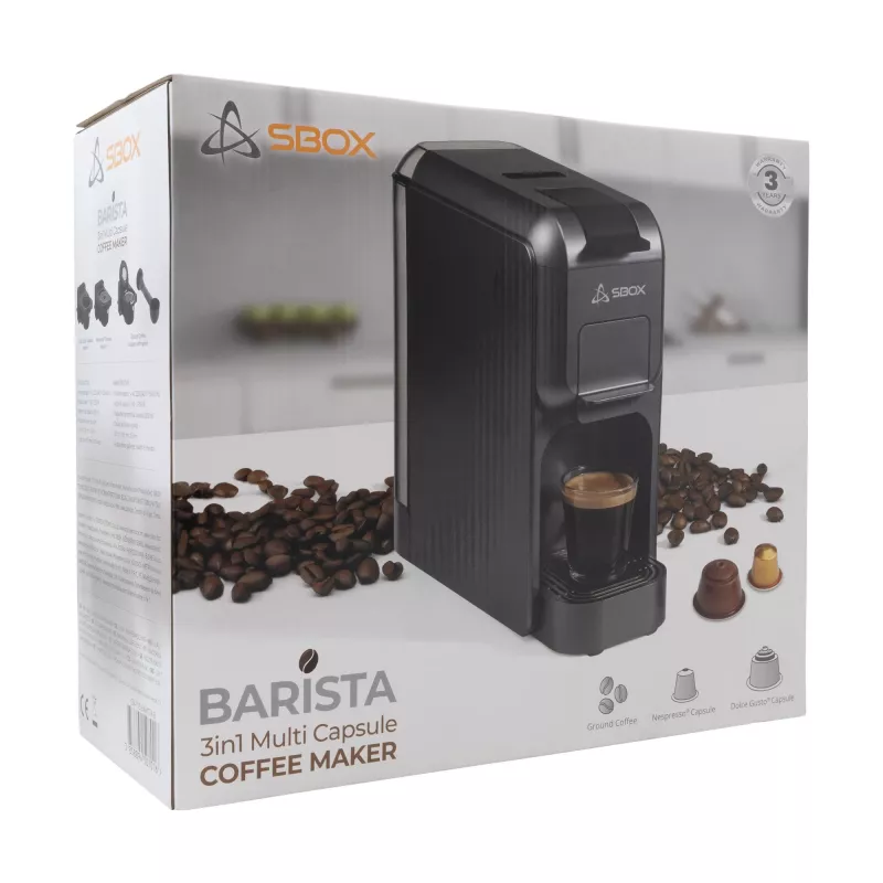 Ekspres do kawy SBOX 1.5L CM-719 Barista Czarny