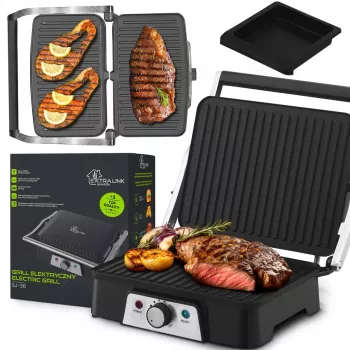 Extralink Smart Life Grill Elektryczny SJ-36 | Grill Elektryczny | 2000W, Grill z regulacją temperatury