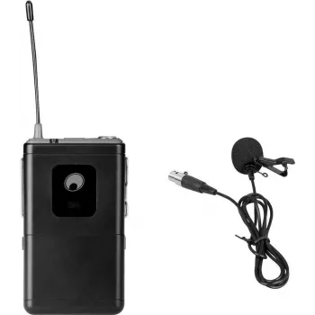 Mikrofon krawatowy Omnitronic UHF-E Series 534.1 MHz, mikrofon krawatowy dookólny do systemów bezprzewodowych