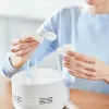 Nebulizator stołowy Omron C28P o wydajności 10 ml/min, wielkości cząstek 2,65 µm, biały, wymiary 265×195×143 mm