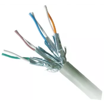 Kabel sieciowy GEMBIRD Cat6a RJ-45 do RJ-45 S/FTP 10 m LSZH, lita miedź, szary