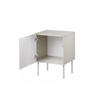 Szafka nocna Cama Meble ISLA 44,5x40x59 cm kaszmir mat, MDF i płyta wiórowa, zestaw 2 szt.