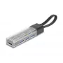 DELOCK USB 3.2 Gen 1 (3.1 Gen 1) 4-portowy hub z hostem Type-A + Type-C (5000 Mbit/s) Czarny/Przezroczysty