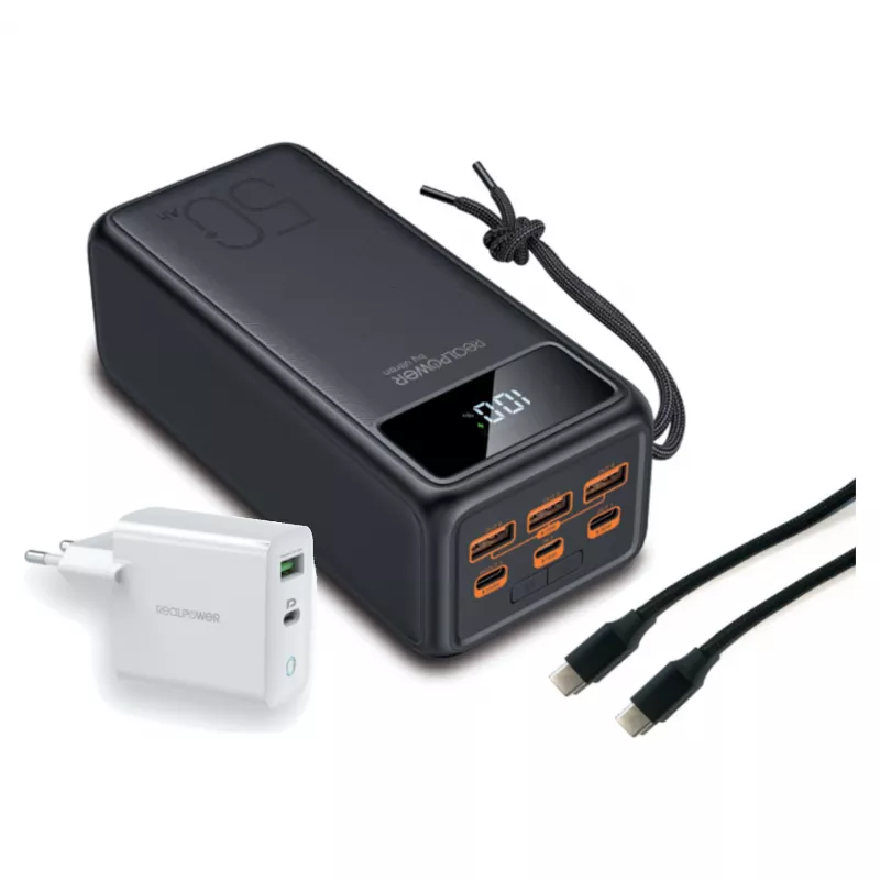 Przenośna bateria RealPower PB-56000 PD PRO 56000 mAh