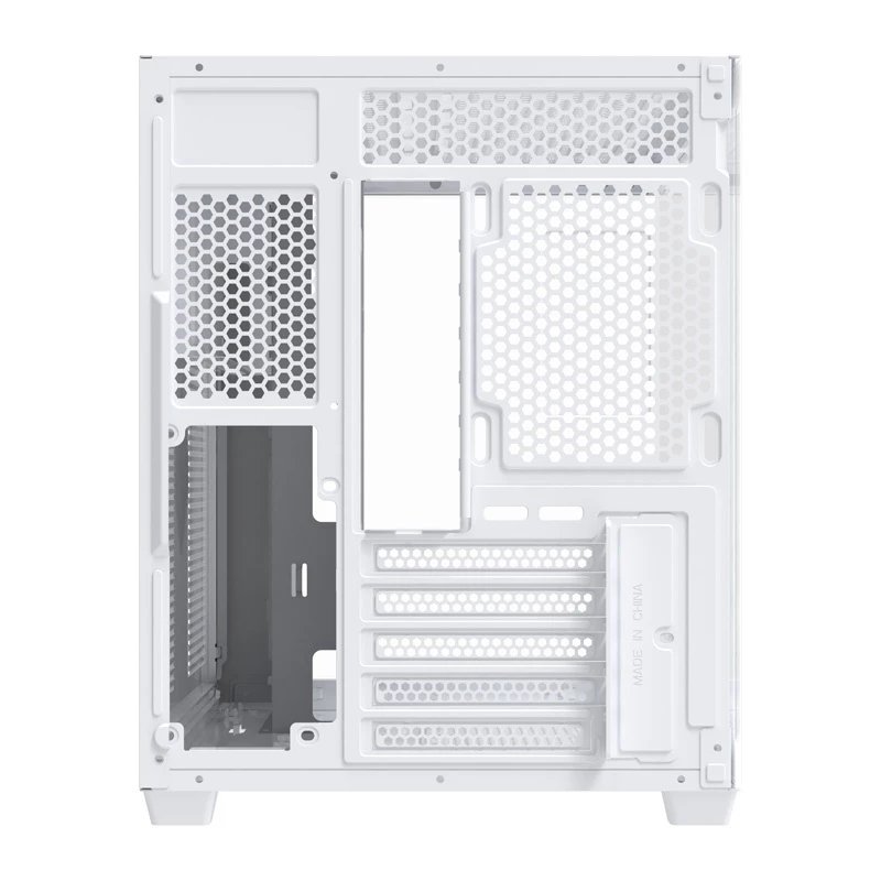 Obudowa komputerowa DarkFlash B275 (biała) mid-tower kompatybilna z ATX, przedni panel I/O, szkło hartowane