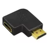 Adapter przejściówki HDMI LOGILINK AH0008 — HDMI na HDMI, czarny, pozłacane styki