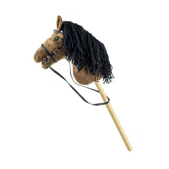 Koń na patyku Hobby Horse Ciemny Brąz