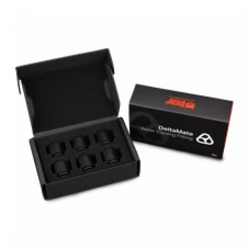 Thermal Grizzly DeltaMate Extender MF14 – złączka chłodzenia wodnego, czarny, 6 szt. (TG-DM-FIT-6007)