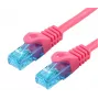 Kabel sieciowy LOGON TCU55U100M Cat5e U/UTP 10 m magenta RJ-45 do RJ-45