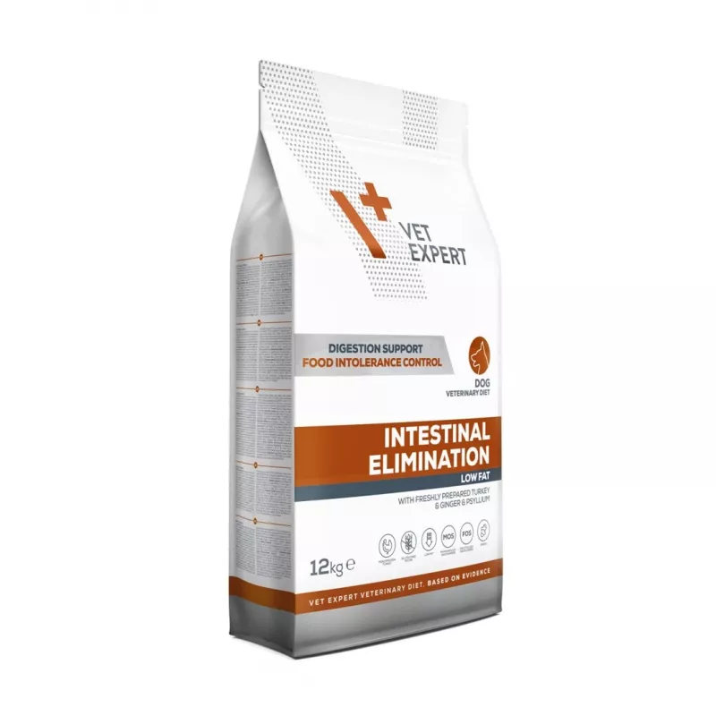 VET EXPERT Veterinary Diet Intestinal Elimination Dog – sucha karma dla psów – 12 kg