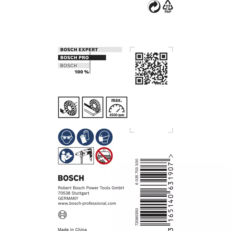 Bosch 2 608 622 110 szczotka druciana/szczotka tarczowa 3 cm