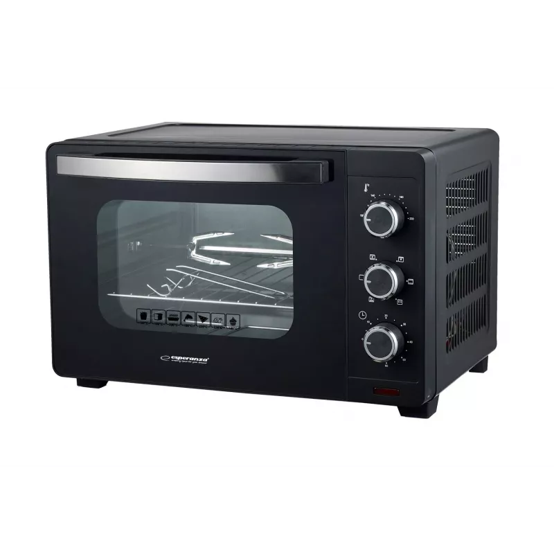 Mini piekarnik ESPERANZA EKO006N – kompaktowy elektryczny piekarnik nablatowy 25 l, 1600 W, konwekcja, sterowanie pokrętłami