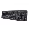 Klawiatura Gembird KB-U-103-RU Biurowa USB QWERTY Angielsko-Rosyjska Czarna