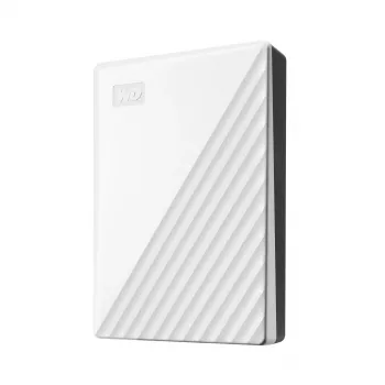 Western Digital WD My Passport 5 TB biały USB 3.0 / 2,5 inch, 19,15 mm / szyfrowanie 256-bitowe / WD Backup / biały (WDBPKJ0050BWT-WESN)