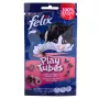 Suchy przysmak dla kota Felix Play Tubes Turkey & Ham 50 g — mięsny granulat dla dorosłych kotów, 35% białka, 19,5% tłuszczu