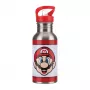 Paladone Super Mario metalowa butelka na wodę ze słomką